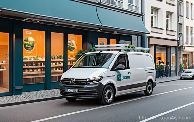 소규모 기업을 위한 공유경제 활용 방법 - A bustling workshop or a small-scale construction site in a picturesque German town. Skilled craftsm...